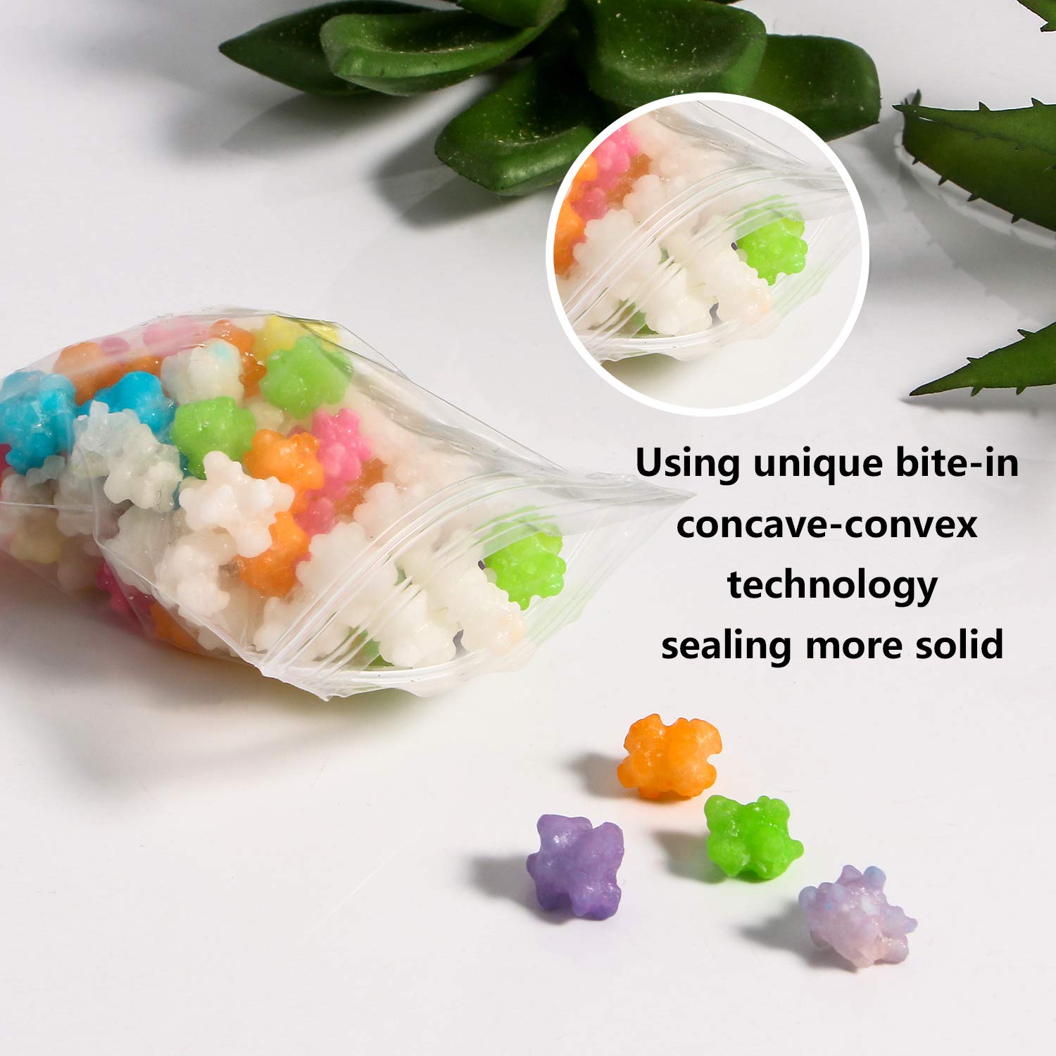 400Pcs Small Zip Bags, 2 x 3 Inches Resealable Self Sealing Zipper Clear Plastic Bags for Jewelry, Cookie, Candy, Birthday Party Self Sealing Plastic Bag