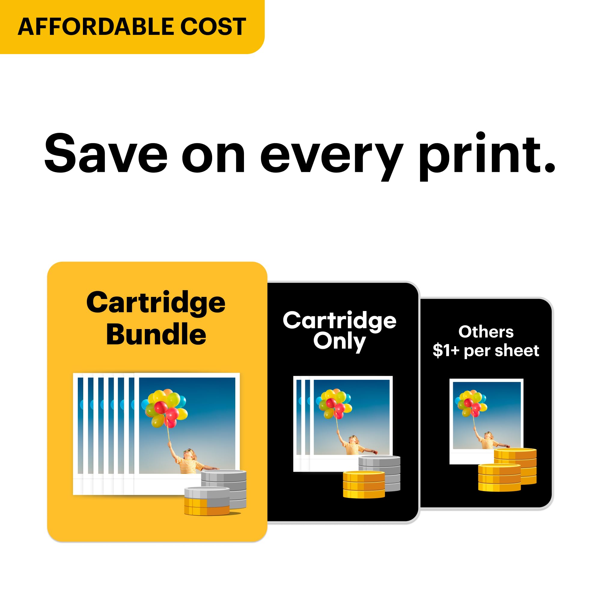 KODAK Dock Plus 4PASS Instant Photo Printer, 4x6 inches, 90 Sheets Bundle