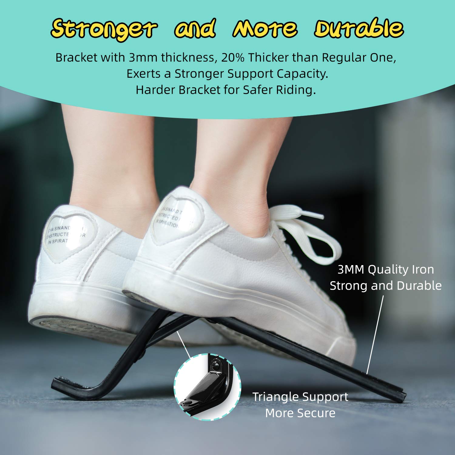PRUNUS Flash BIKE Training Wheels for 12 14 16 18 20 Inch.Training Wheels for Kids Bike is Heavy Duty.Bicycle Training Wheel is Suitable Single Speed Bike