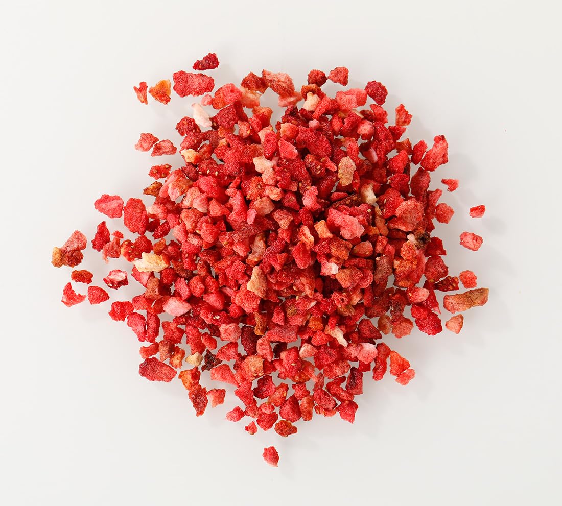 Premium Freeze Dried Strawberries Pieces 6.5 Oz/185g,Frozen Dried Strawberry,100% Natural & No Additives.