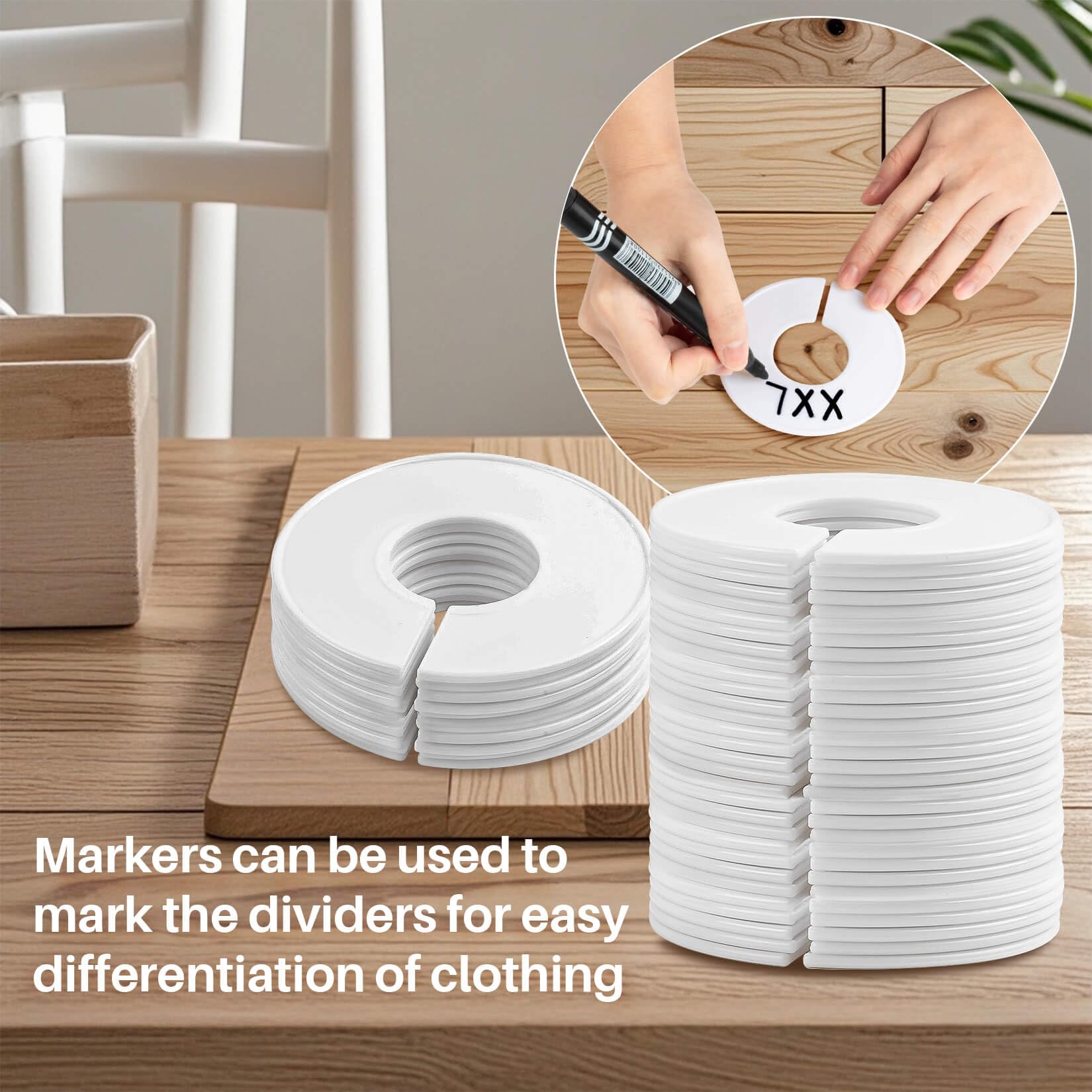 30pcs Closet Dividers Baby Clothes Organizers - Girl Boy Closet Organizers Clothes Dividers Closet Labels Closet Separators Garment Organizer Boutique Clothing Rack Dividers Hanger Dividers Hanger