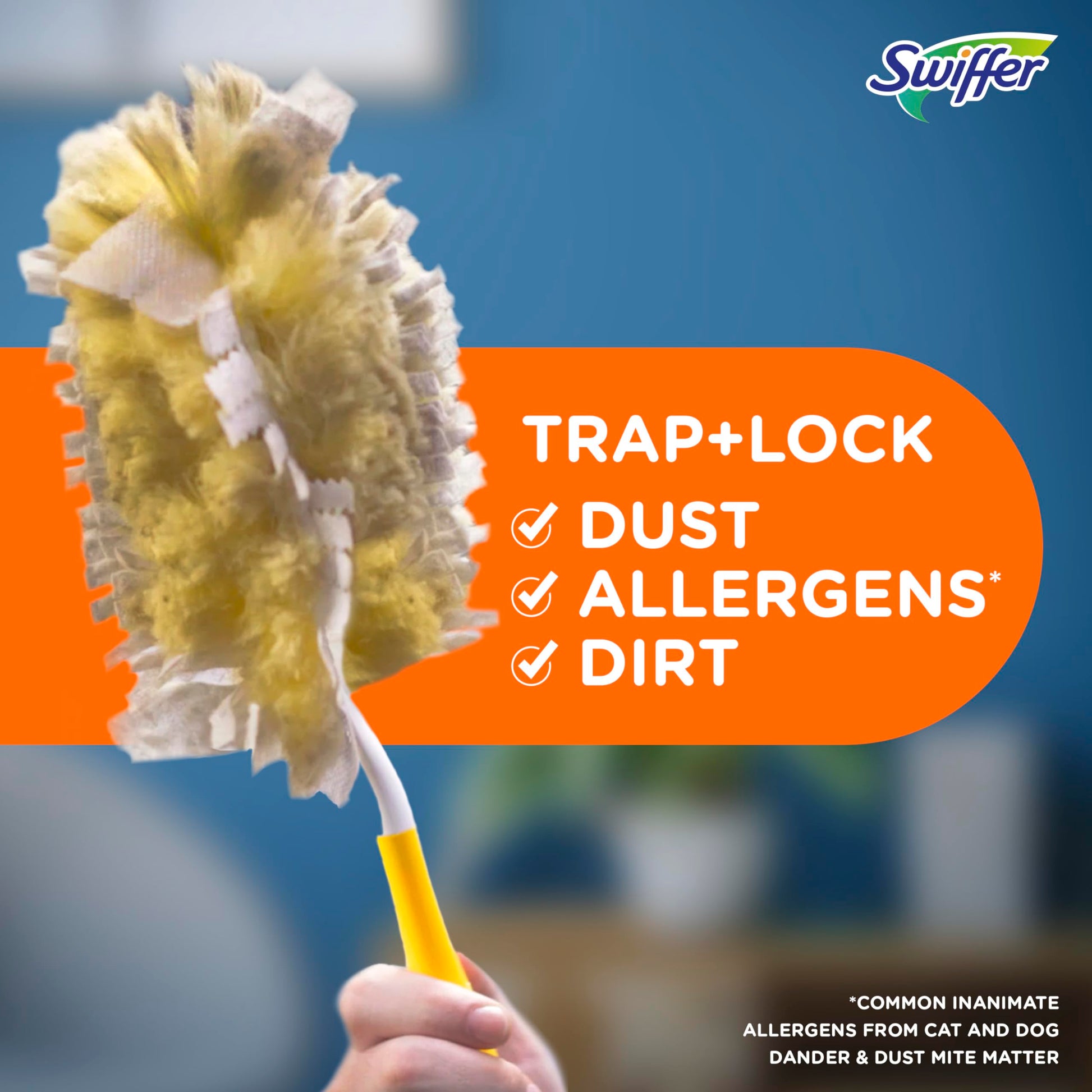 Swiffer Pet Heavy Duty Dusters Refills, Multisurface 360 Dusters with Febreze Odor Defense, 11 Count