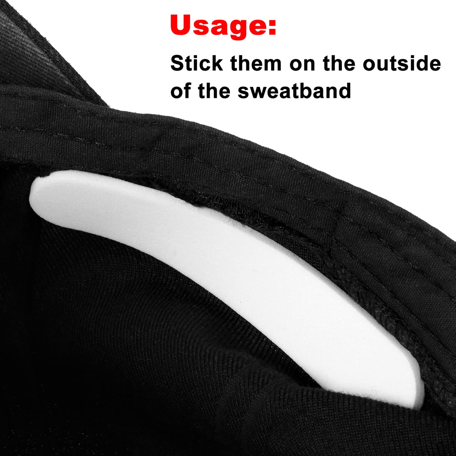 Outus 23 Pieces Hat Size Tape Reducer Hat Sizer Insert Foam Reducing Tape Roll self Adhesive(White+Black)