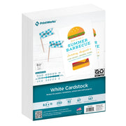 PrintWorks White Cardstock 8.5" x 11" - 67 lb/147 gsm Vellum Bristol - 250 Sheets - Made in the USA - SFI® Certified - 92 Bright - Card Stock Printer Paper for School, Craft, & Office Use (00564)