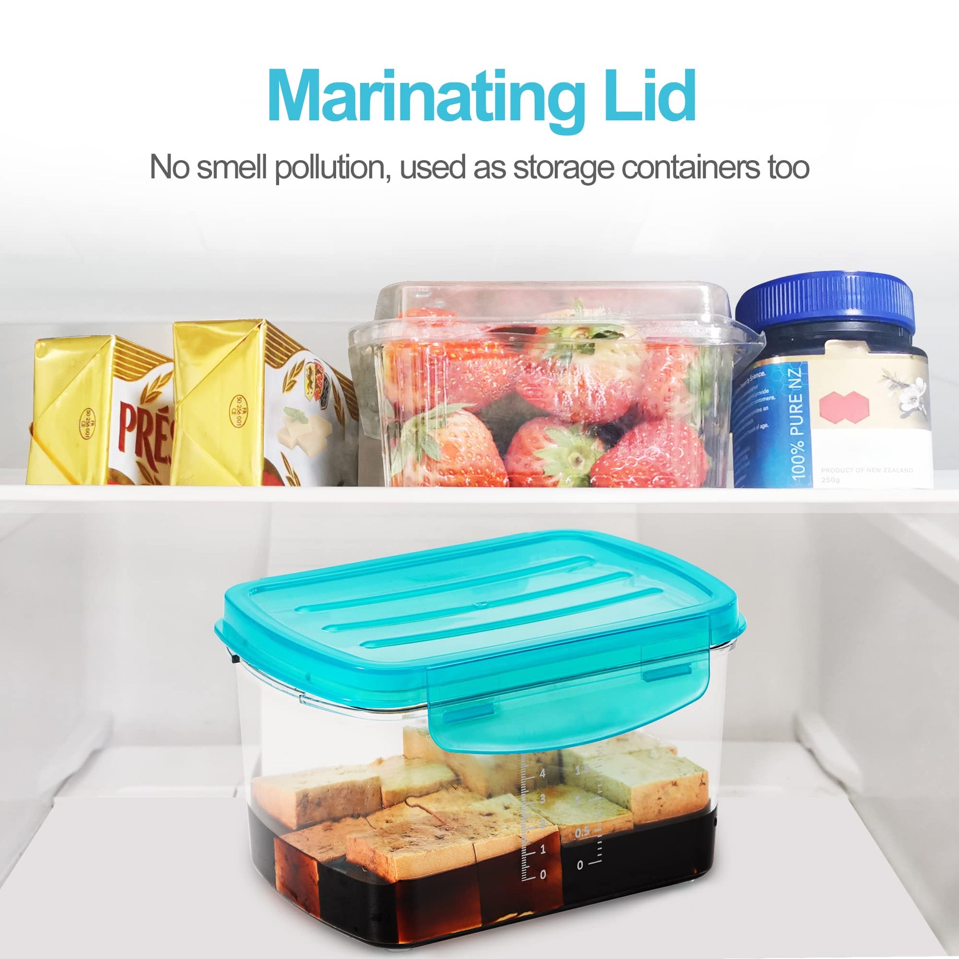 NOYA Adjustable Tofu Press - Vegan Tofu Press to Speed up Removing Water from Silken, Firm, and Extra Firm Tofu in 10-30mins without Crack - BPA Free