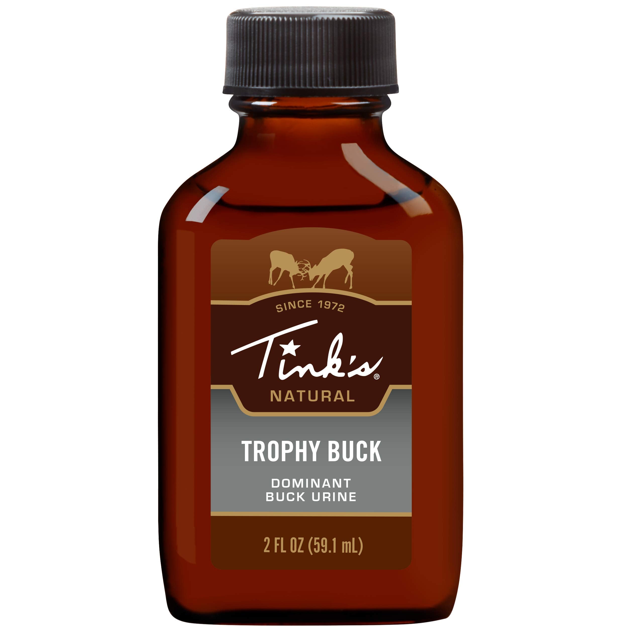 Tink's Trophy Buck Lure Glass Bottle, 2 oz., Brown