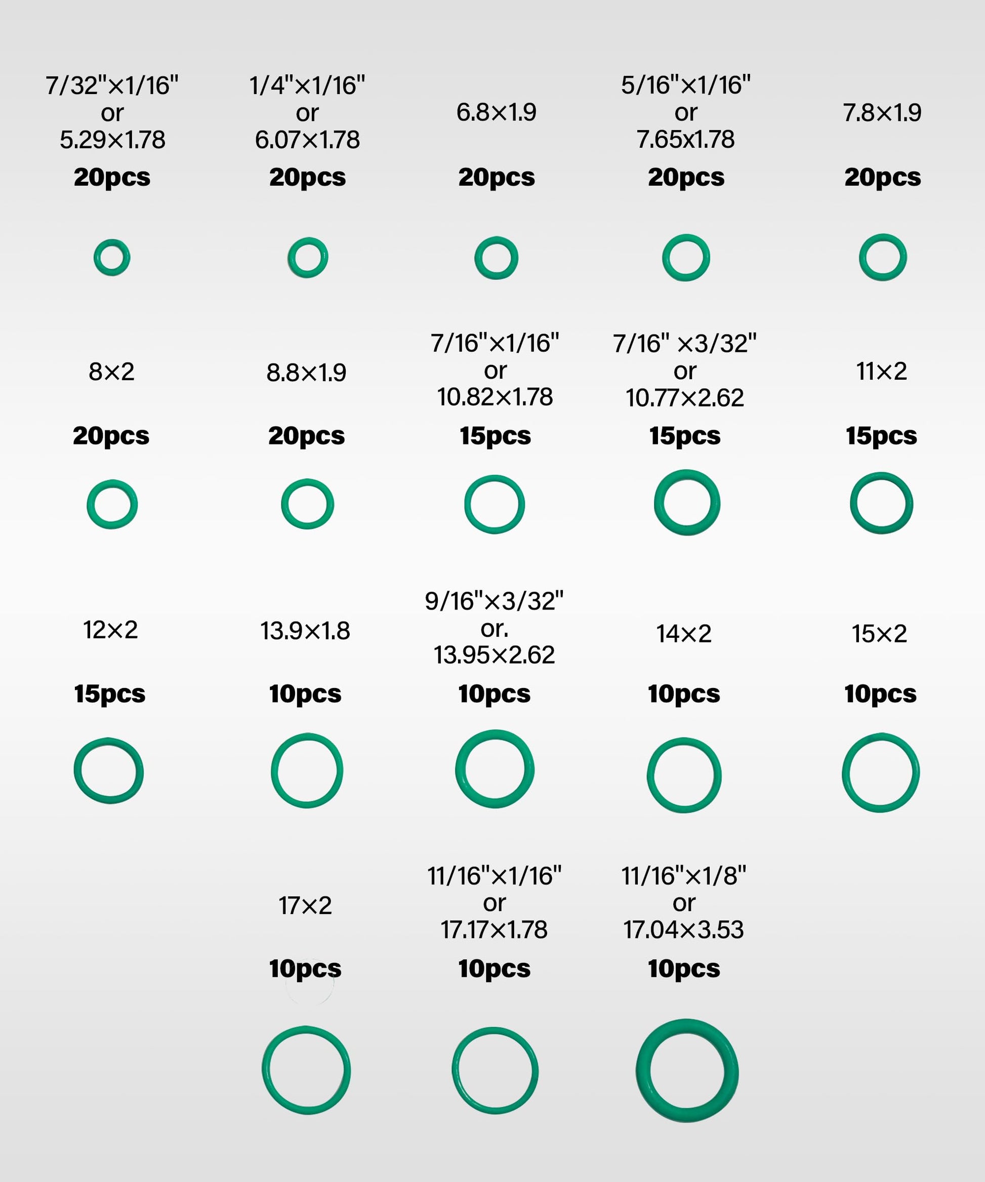 270 Pieces Seal Gasket Washer,O Ring Assortment Set Kit,Car Air Conditioning AC O Ring Kit,Sealing ORings Gasket Assortment Set,Rubber Washer Orings for A/C Professional Plumbing