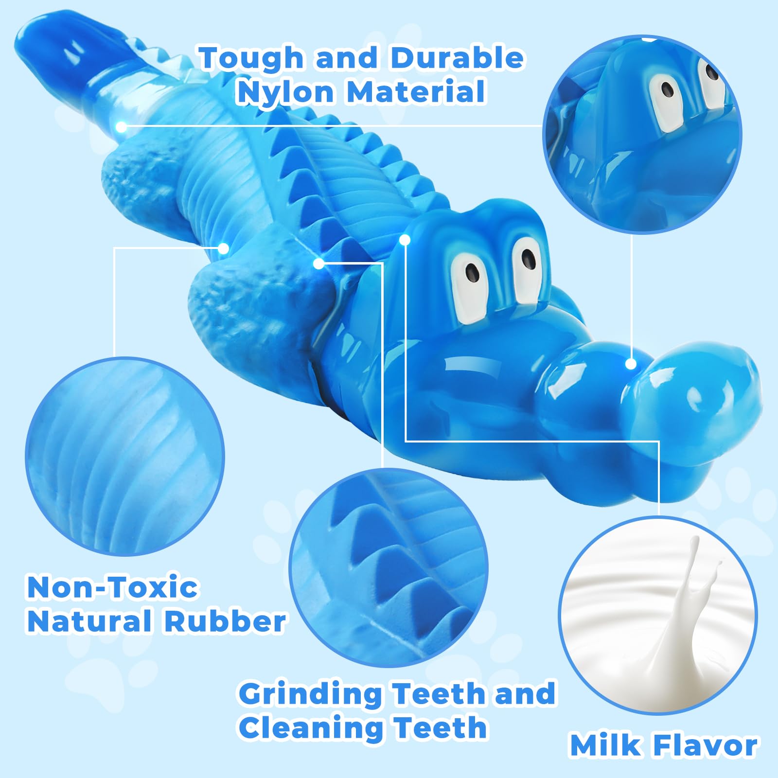 ADSDIA Tough Dog Toys for Aggressive Chewers Large Breed, Indestructible Dog Toys for Large Dogs,Dog Chew Toys for Aggressive Chewers, Toys for Large/Medium Dogs to Keep Them Busy,Enjoy Chewing (blue)