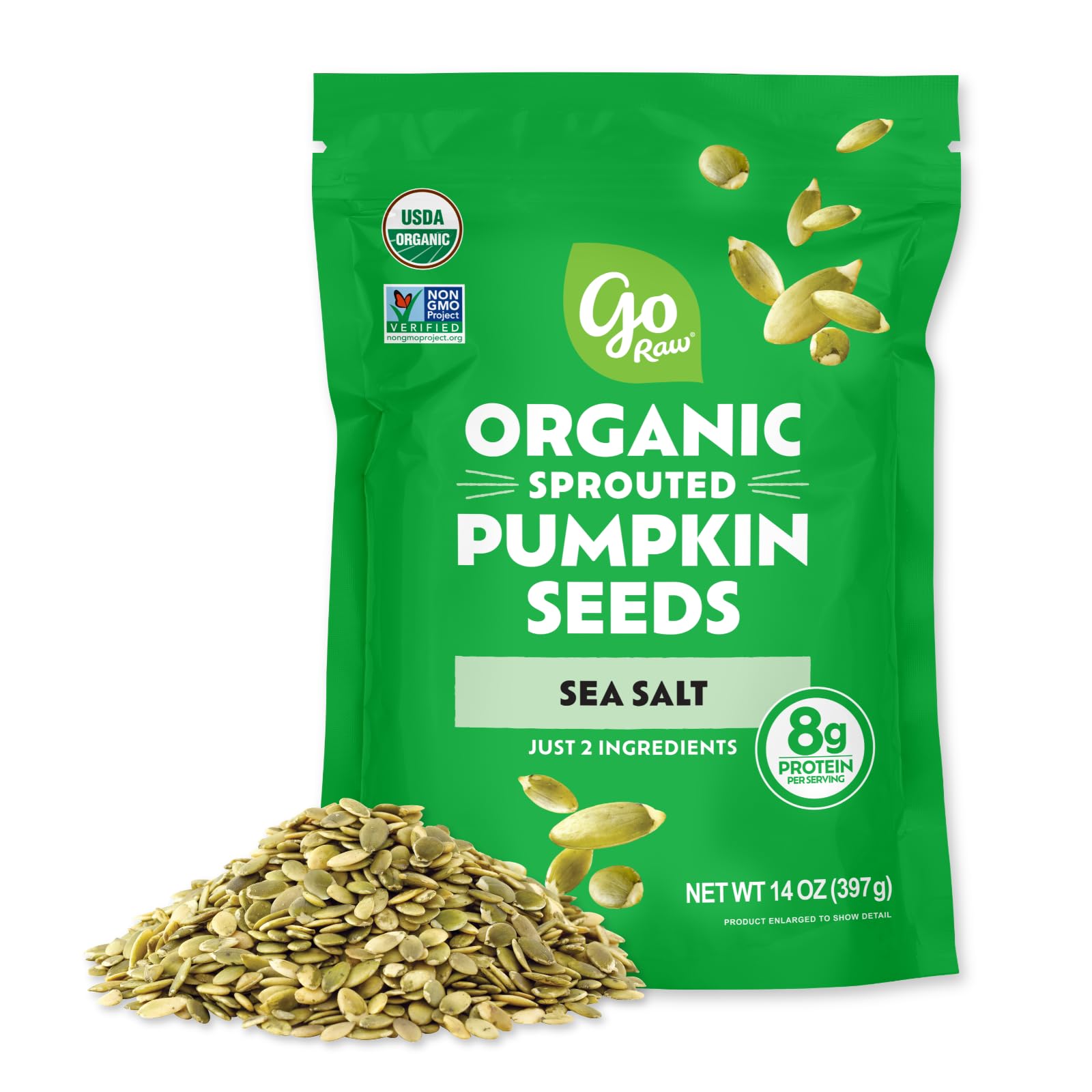 Go Raw Organic Sprouted Pumpkin Seeds, 14 Oz