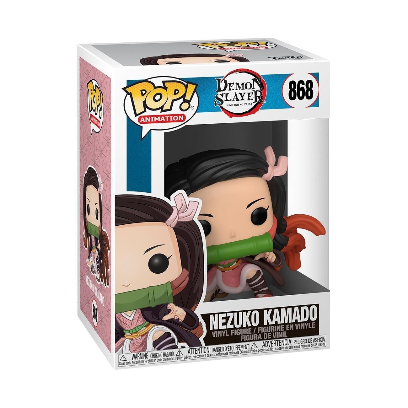Funko Pop Animation: Demon Slayer - Nezuko Kamado - Sammelfigur aus Vinyl - Geschenkidee - Offizielles Merchandise - Spielzeug für Kinder & Erwachsene - Anime-Fans - Modellfigur für Sammler und zur Dekoration