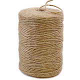 PerkHomy 1100 Feet Jute Twine String 2mm Natural Thin Twine for Crafts Gardening Garden Plant Gift Wrapping Art Decoration Packing Material Christmas Twine Bulk Heavy-Duty (1100FT * 2mm * 3 ply)