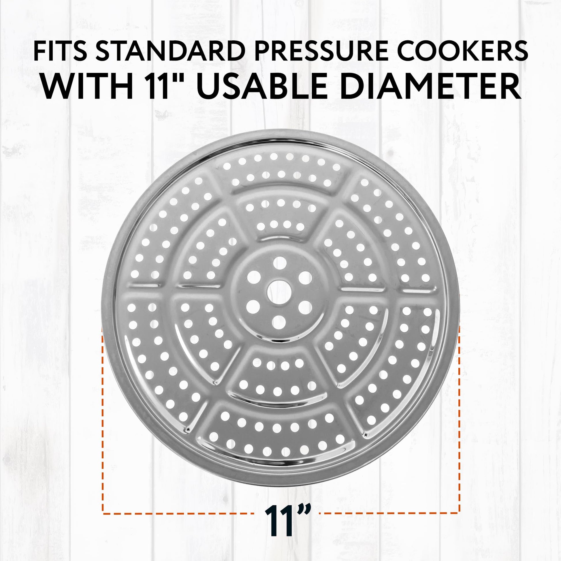 IMPRESA 2-Pack Canning Rack for Pressure Cooker - Stainless Steel - Compatible with Presto, All American Pressure Canner and More - 11 Inch (28cm Canners for Canning)