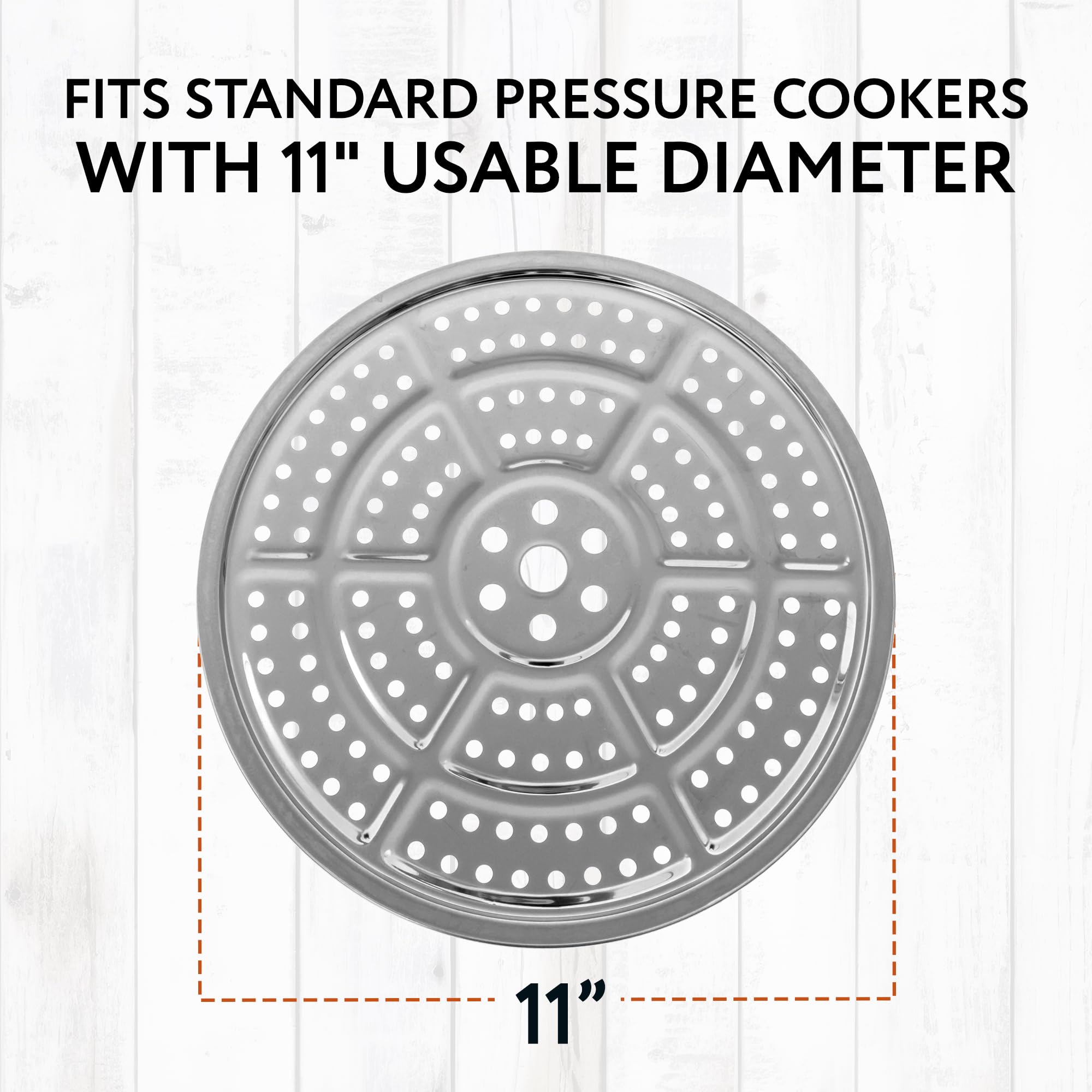 IMPRESA 2-Pack Canning Rack for Pressure Cooker - Stainless Steel - Compatible with Presto, All American Pressure Canner and More - 11 Inch (28cm Canners for Canning)