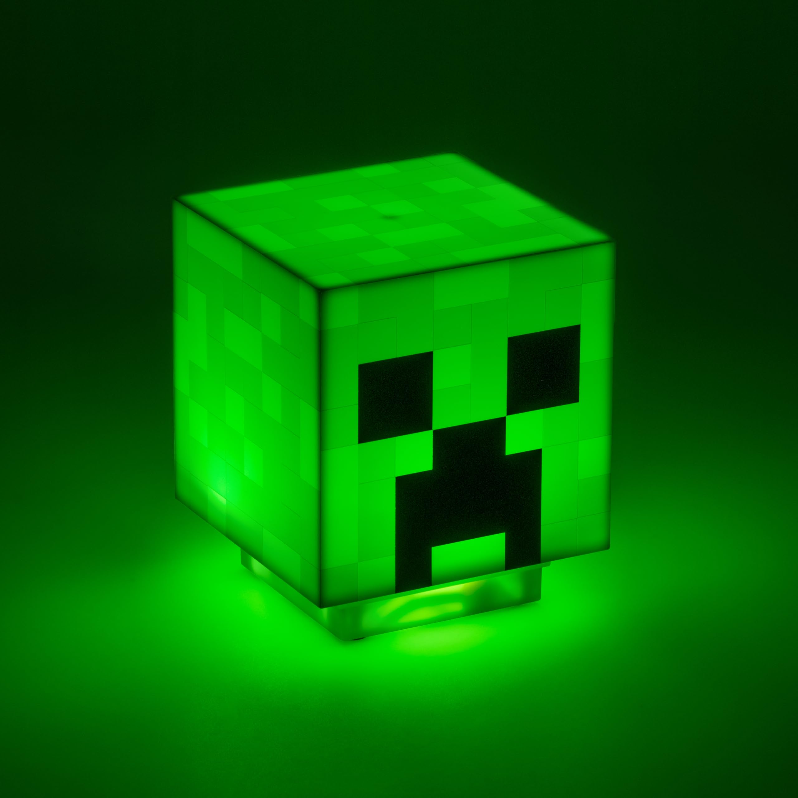 Paladone Minecraft Creeper Desk Light with Official Creeper Sounds, Handheld Night Light for Kids Room or Gamer Décor - Licensed Minecraft Gifts