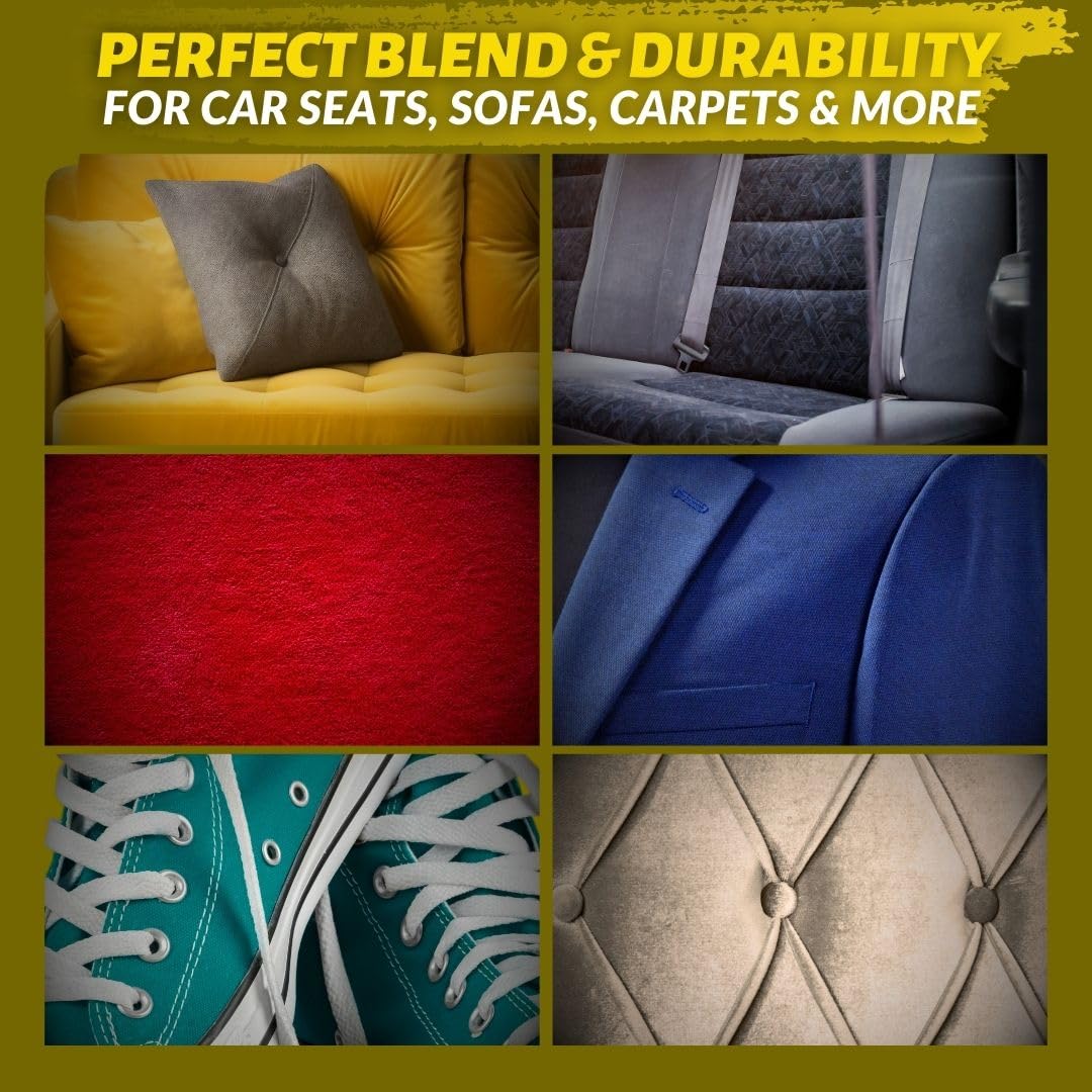 COCONIX Fabric & Carpet Repair Kit | Fix Tears, Holes, and Burns on Fabric and Carpet Upholstery, Rugs, and Clothing | Easy Application with Customizable Colors