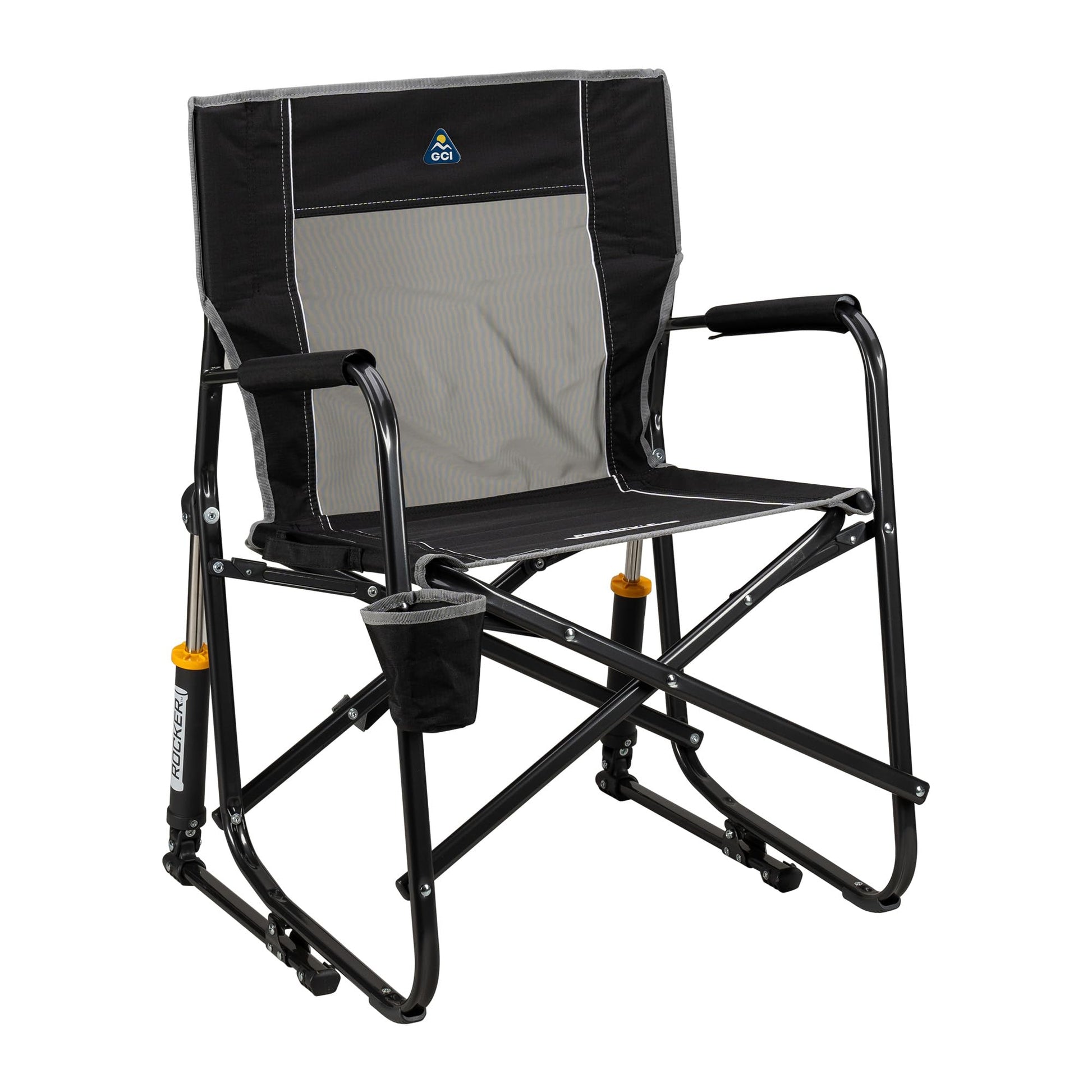 GCI OUTDOOR Freestyle Rocker Outdoor Rocking Chair with Beverage Holder