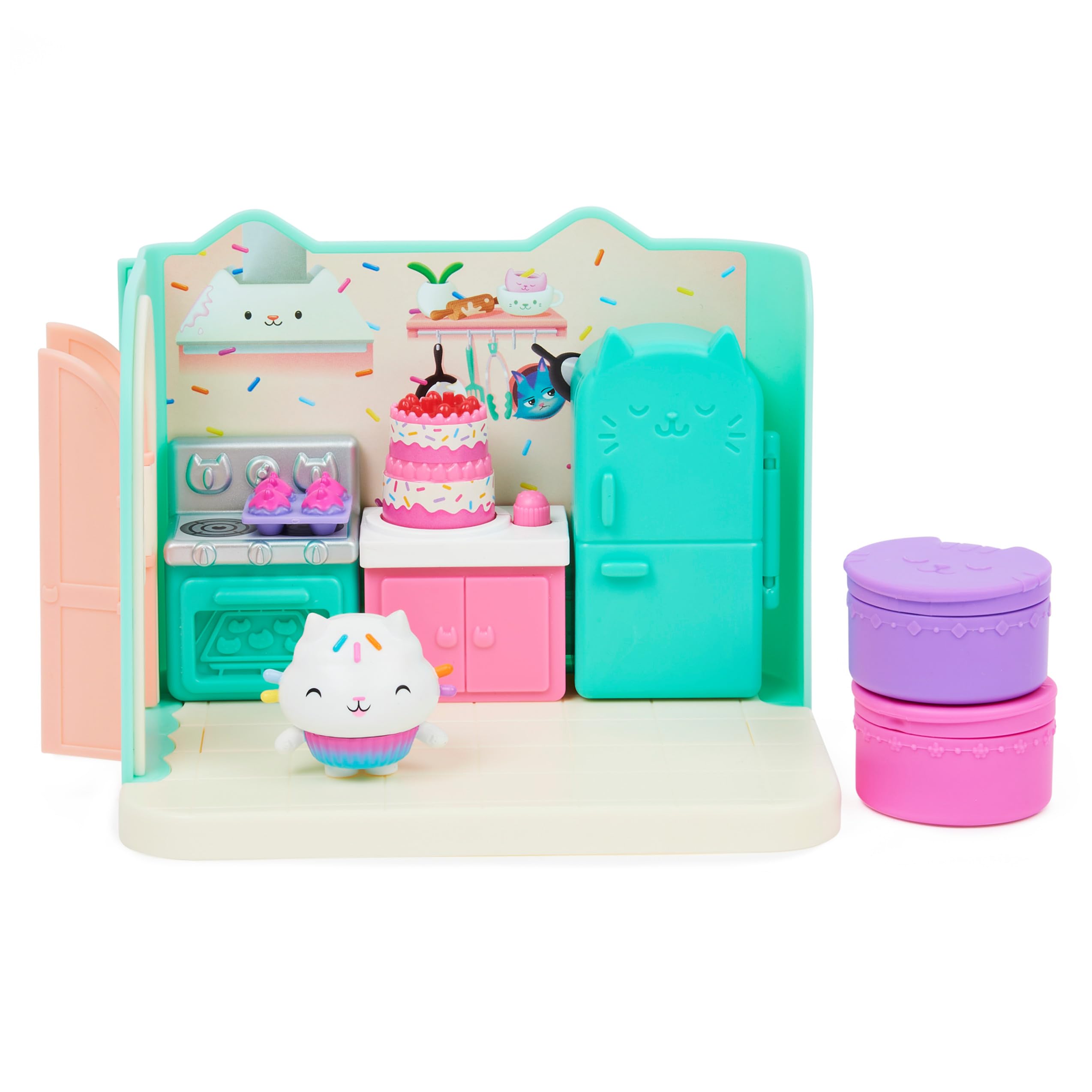 Gabby’s Dollhouse, Purrfect Dollhouse with 15 Pieces including Toy Figures, Furniture, Accessories and Sounds, Kids Toys for Ages 3 and up