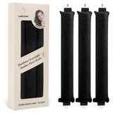 Overnight Heatless Hair Curler Blowout Rods Jumbo Heatless Curls Satin Jumbo Flexi Rods to Sleep in,Soft Heatless Rod for All Hair Types,No Heat Overnight Sleeping Curls Styling Tools 3pcs Khaki