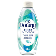 Downy Rinse & Refresh Laundry Odor Remover And Fabric Softener, Cool Cotton, 48 Fl Oz, HE Compatible Laundry Sanitizer, Safe On All Fabrics, Downy Fabric Softener, Liquid Fabric Softener