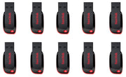 SanDisk 8GB Cruzer Blade USB 2.0 Flash Memory Drive SDCZ50-008G (10 Pack)