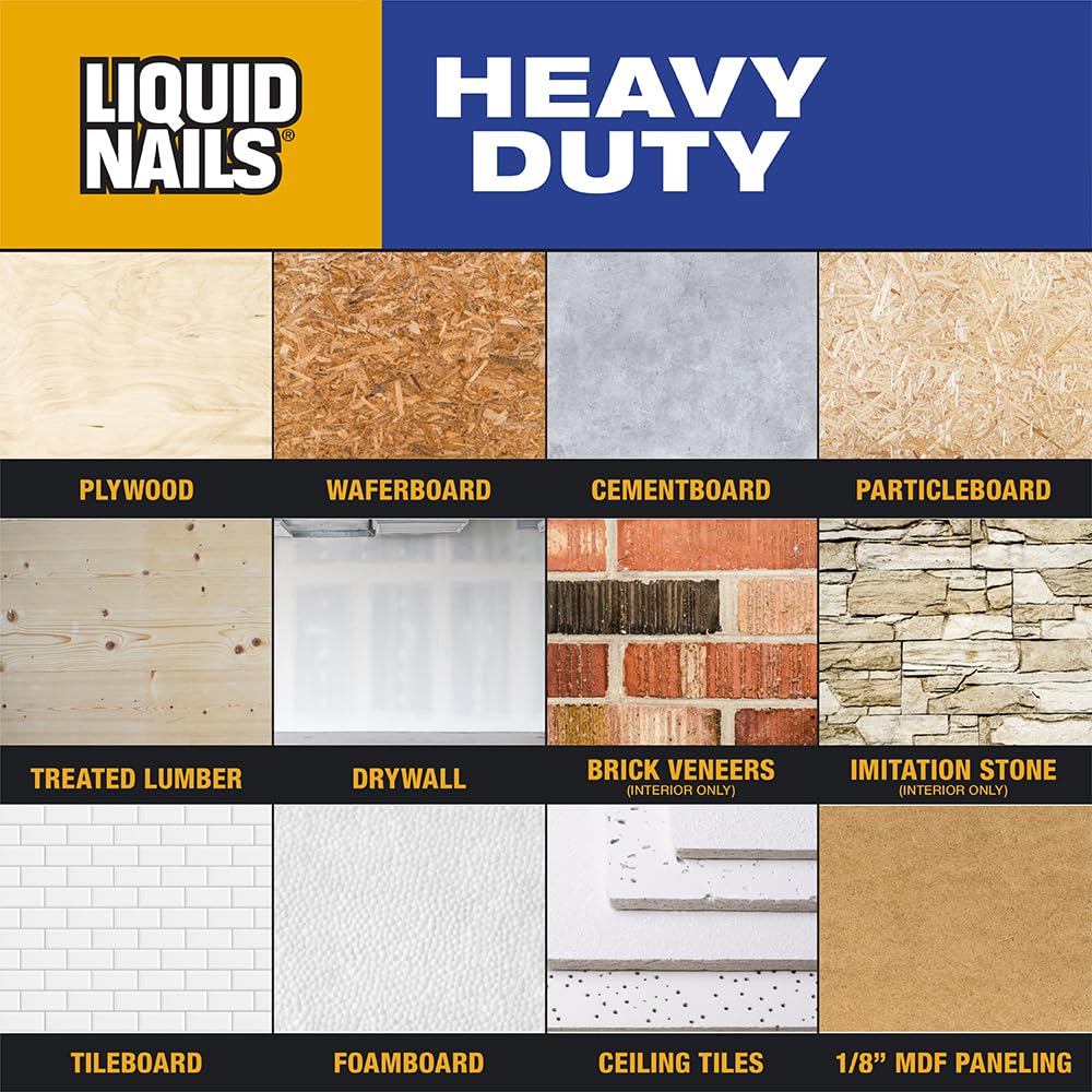 Liquid Nails Heavy Duty Construction Adhesive (LN903), 10 oz