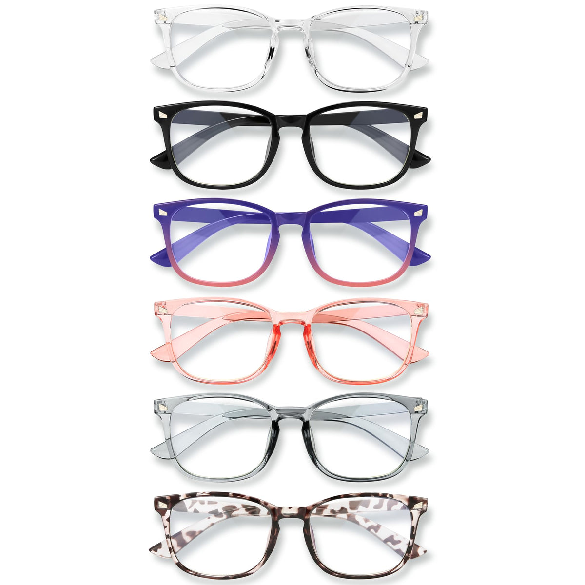 MIGSIR Blue Light Blocking Glasses for Computer Gaming, Fashion Fake Helps Reduce Screen Fatigue Eyeglasses for Women Men