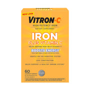 Vitron-C Iron Supplement, Immunity Support Iron Supplements with Vitamin C, Iron Pills for Immune Support, 60 Count