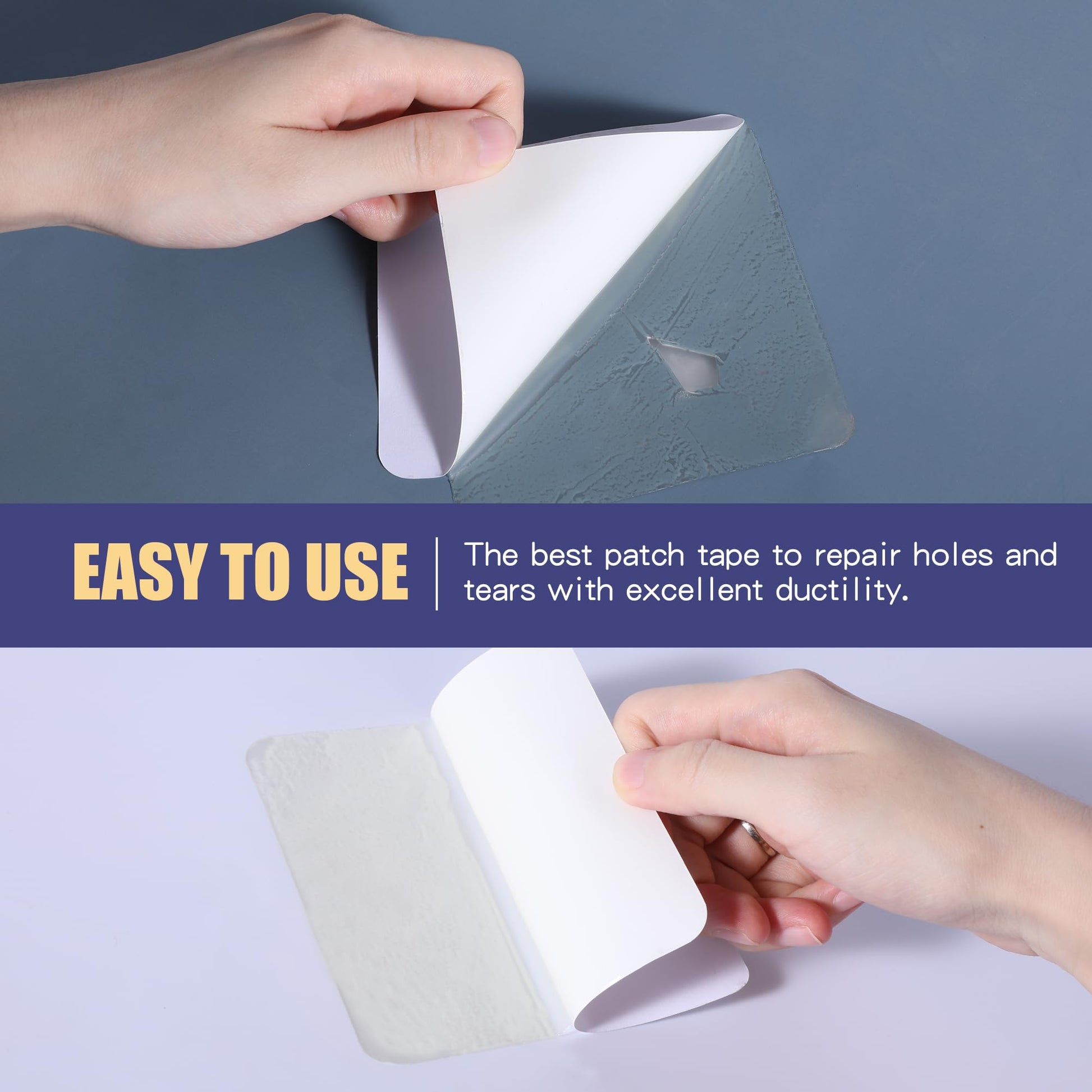 Breliter Inflatable Patch Repair Kit - Waterproof TPU Pool Repair Tape, Heavy Duty Repair Patch for Air Mattress, Bounce House, Inflatable Toys, Tent, Swimming Ring - 10 Packs of 2.5in x 2.5in, Square