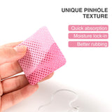 BLUERISE Lint Free Nail Wipes Pink 600pcs Nail Polish Remover Pads Soft Absorbable Eyelash Extension Glue Cleaning Wipes