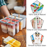 WISYOK 240 Pcs Natural Wood Craft Sticks, Popsicle Sticks, Lolly Sticks for Crafts 4.5 Inch, Ideal for Homeschool Arts and Crafts, Waxing Supplies, Classroom Art Supplies