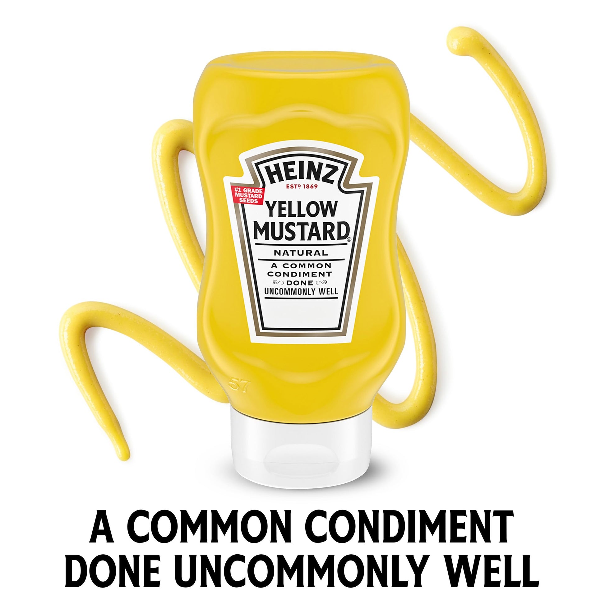 Heinz Yellow Mustard, 8 oz Bottle