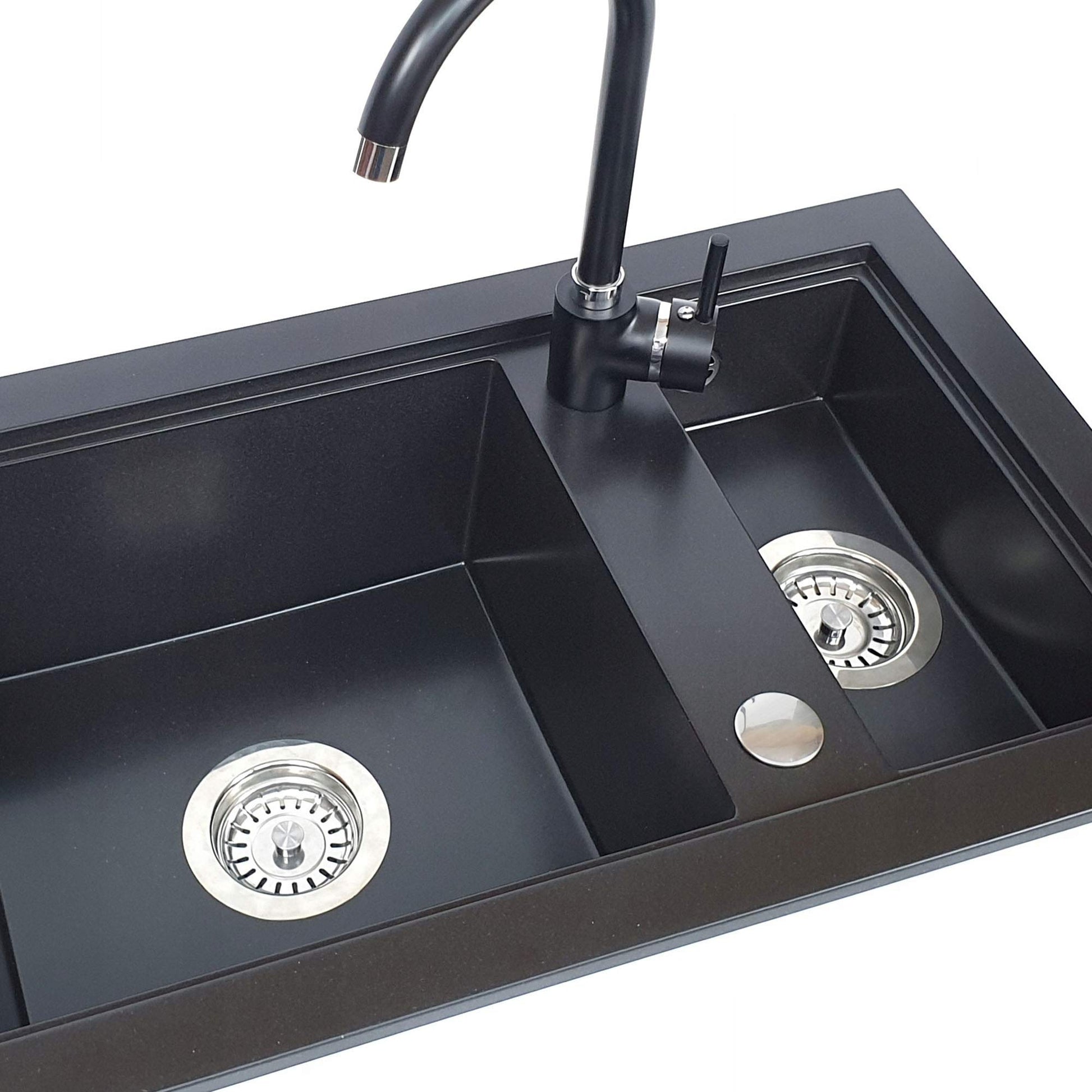 Kitchen Faucet Hole Cover Stainless Steel, Premium Sink Tap Hole Cover, Brushed Stainless Steel