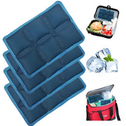 aadsioahd 4pcs Ice Packs for Lunch Boxes & Coolers - Reusable,Lightweight Cooler Ice Pack for Food Freshness, Drinks Freezer (6”x4”x0.7”) - Non-Toxic Cooler for Picnic, School, Sports & Camping