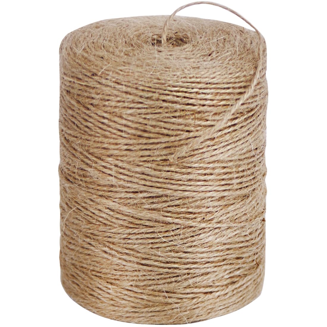 SMART&CASUAL 800 Ft Natural Jute Twine String Thin Ribbon Hemp Twine for Craft Plant Gift Wrapping Christmas Handmade Arts Decoration Packing String Home Decor (800 Ft (244M))