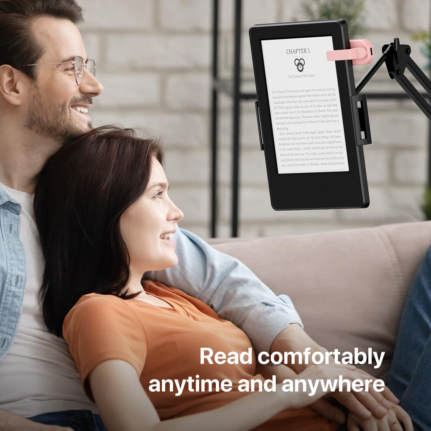 RF Remote Control Page Turner for Kindle Paperwhite Oasis eReaders Kobo,Camera Video Recording Remote Triggers, Page Turner for ipad Tablets Reading Novels Comics (Pink)