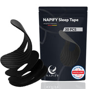 30 Napify Sleep Tape (Optimized Rest & Recovery) New Sleep Strips with Breathing Space to Stop Snoring for Better Nasal Breathing Gentle Tape Strips Pain-Free Removal and Hypoallergic