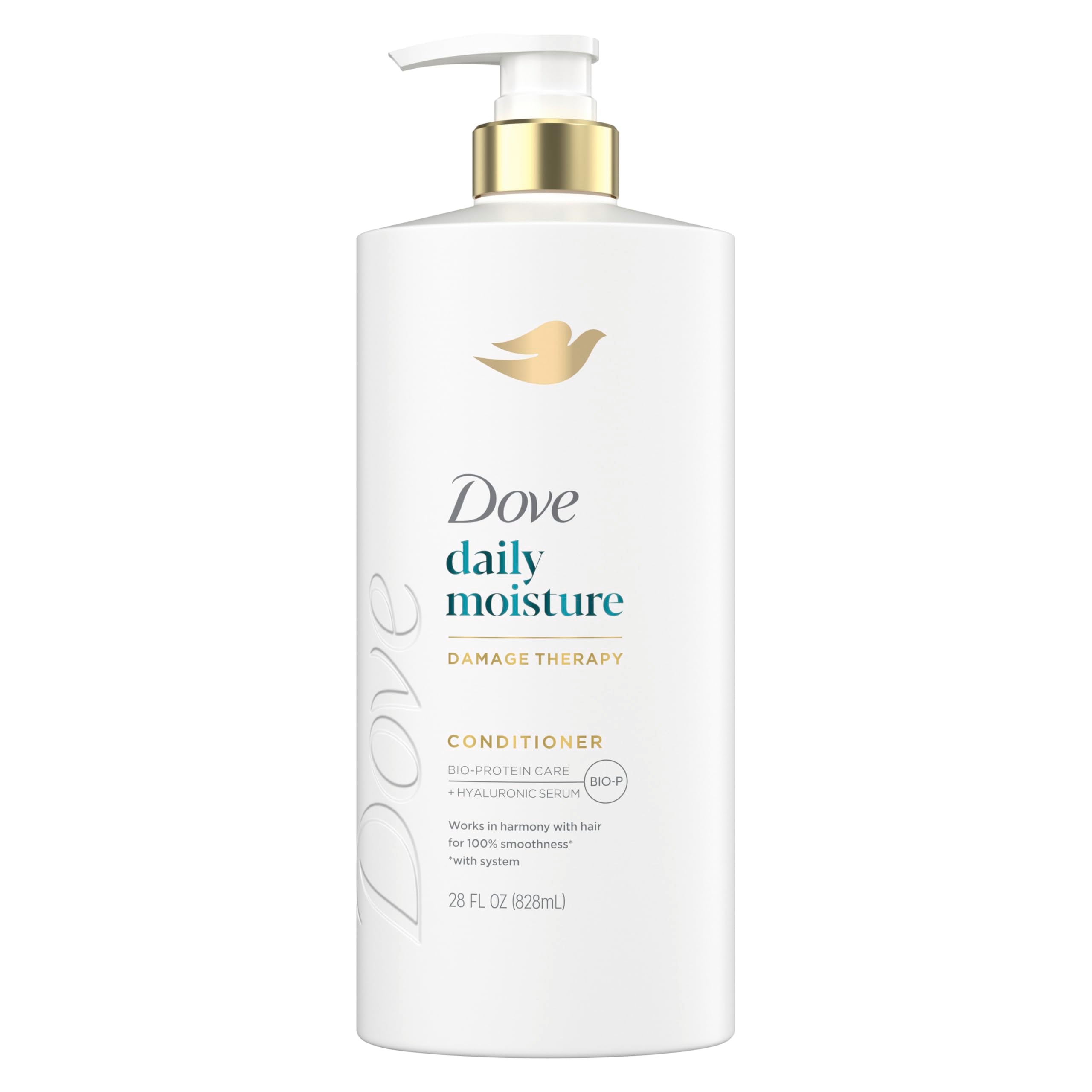 Dove Spülung Tägliche Feuchtigkeit für trockenes Haar mit Bio-Protein Pflege-Technologie und Hyaluronserum 828 ml