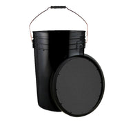 Champion Sports 6 Gallon Bucket with Padded Soft Seat Lid - Durable Construction - Balls Not Included - Ideal for Baseball, Softball, T-Ball, Practice Balls, and Lacrosse