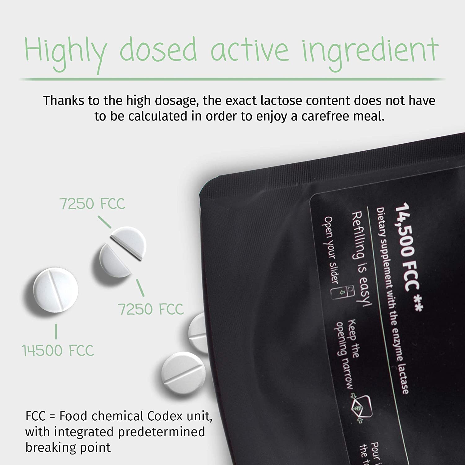 LactoJoy Lactase Pills 14,500 I 45 Pieces I Powerful Lactase Enzymes for Lactose Intolerance I Ultra Pure Lactase for Improved Digestion I No Silicon Dioxide, No Artificial Flavors, No Sucralose