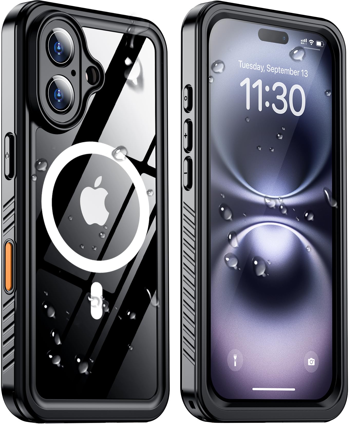 Temdan Designed for iPhone 15 Pro Case Clear,[10FT Military Grade Drop Protection][Anti-Yellowing][Anti-Scratch] Slim Fit Yet Protective Shockproof Bumper Phone Case 6.1 inch 2023-Clear