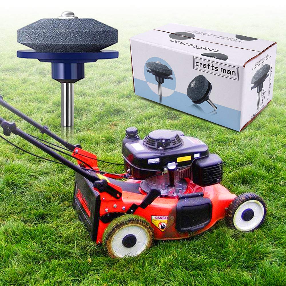 Crafts Man Lawn Mower Blade Sharpener for Any Power Hand Drill by (5 Packs Blue)