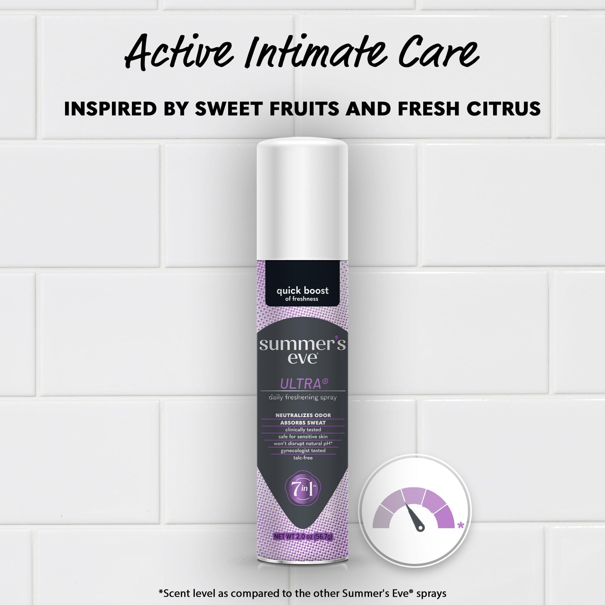 Summer's Eve Ultra Daily Active Feminine Spray, 2 oz, 3 Pack