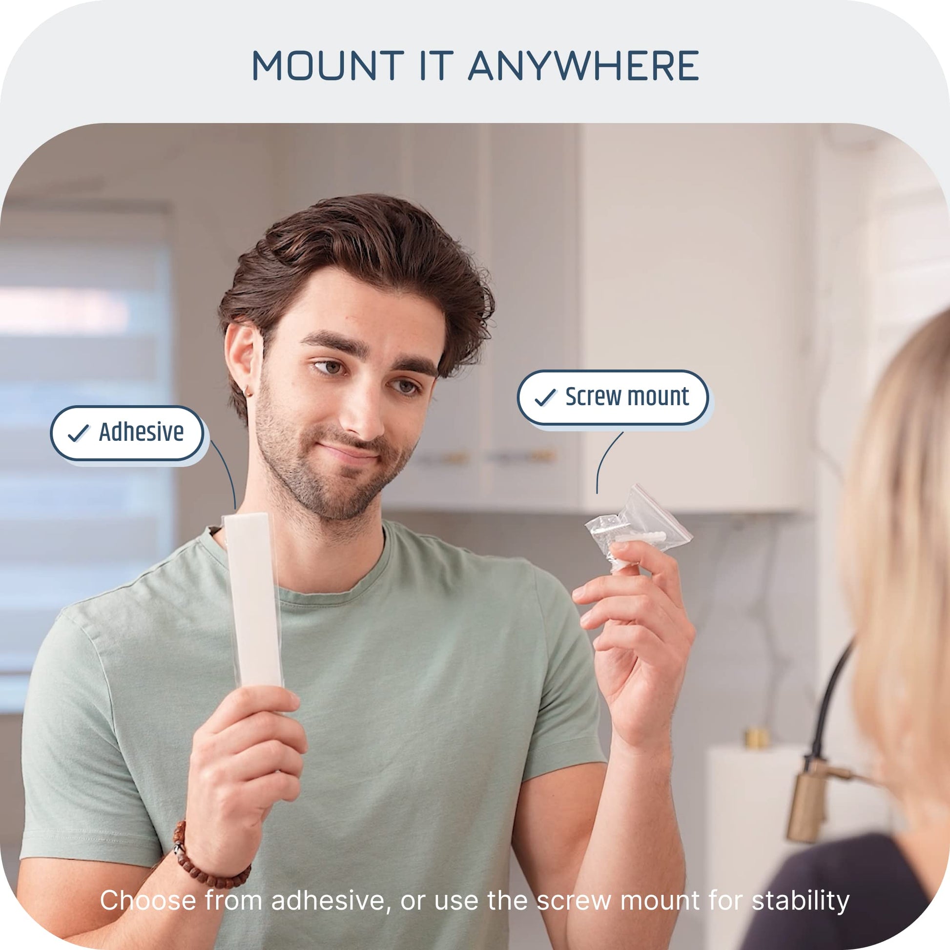 Manterio Wall-Mount Grocery Bag Dispenser | Space-Saving Design | Easy Install | Smudge-Proof, Fingerprint-Resistant | White | Holds Most Bags for Maximum Storage