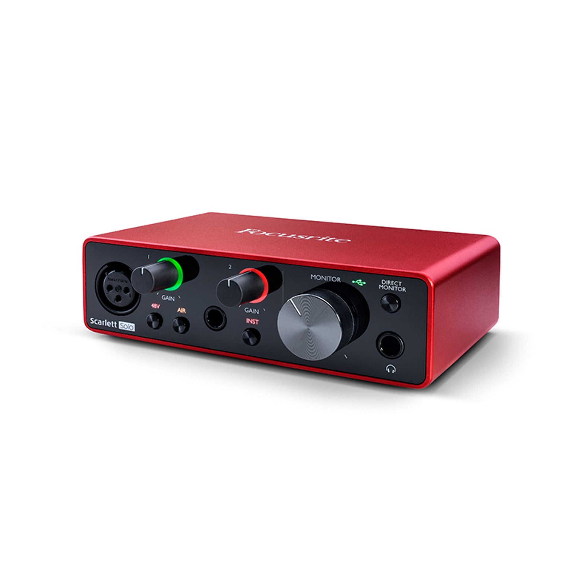 Focusrite Scarlett Solo 3rd Gen USB Audio Interface for Guitarists, Vocalists, Podcasters or Producers to record and playback studio quality sound