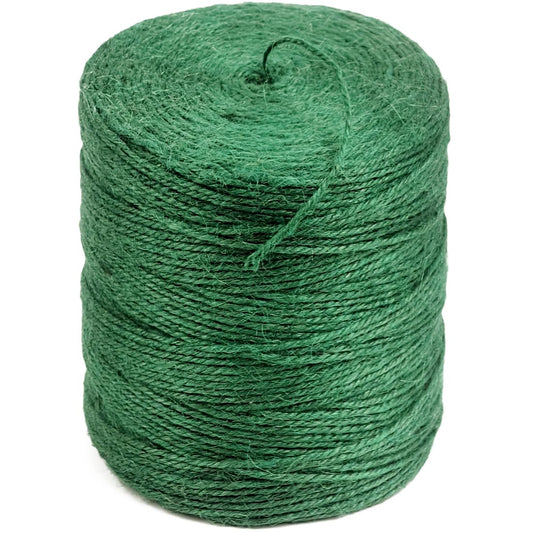 PerkHomy Garden Twine Strong Natural Jute 800 Feet Long Green Twine for Gardening Tomato Climbing Plant Tie Floristry Crafts Gift Wrapping Packing Decor (Green 2mm * 800feet)