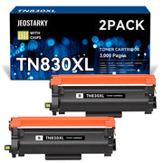 Jeostarky Compatible TN830XL Toner Replacement for Brother TN830XL TN830 XL Toner use with HL-L2460DW HL-L2405W HL-L2400D HL-L2480DW MFC-L2820DW MFC-L2820DW XL DCP-L2640DW Printer (Black,2 Pack)