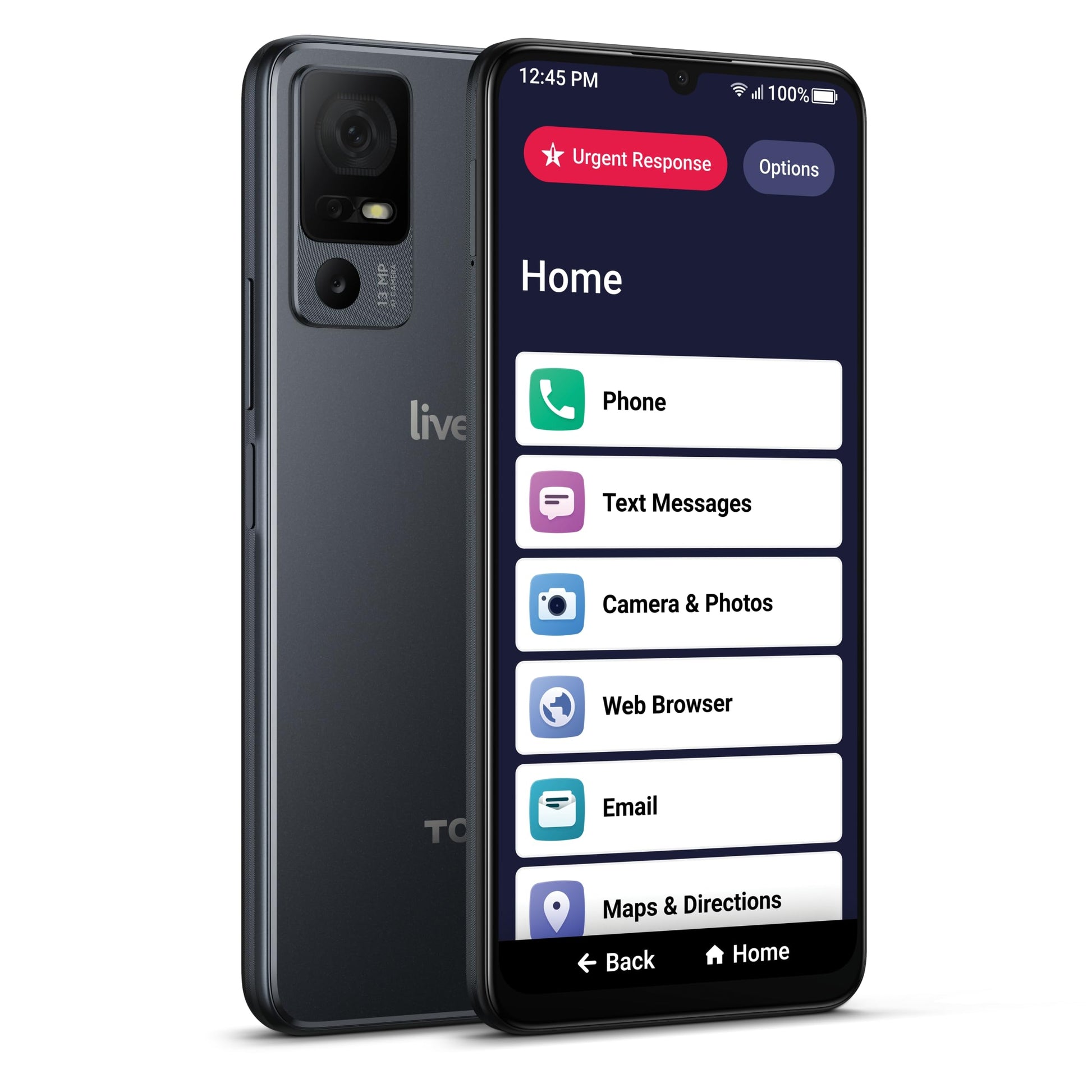 LIVELY Jitterbug Smart4 Smartphone for Seniors - Cell Phone for Seniors - Not Compatible with Other Wireless Carriers - Must Be Activated Phone Plan