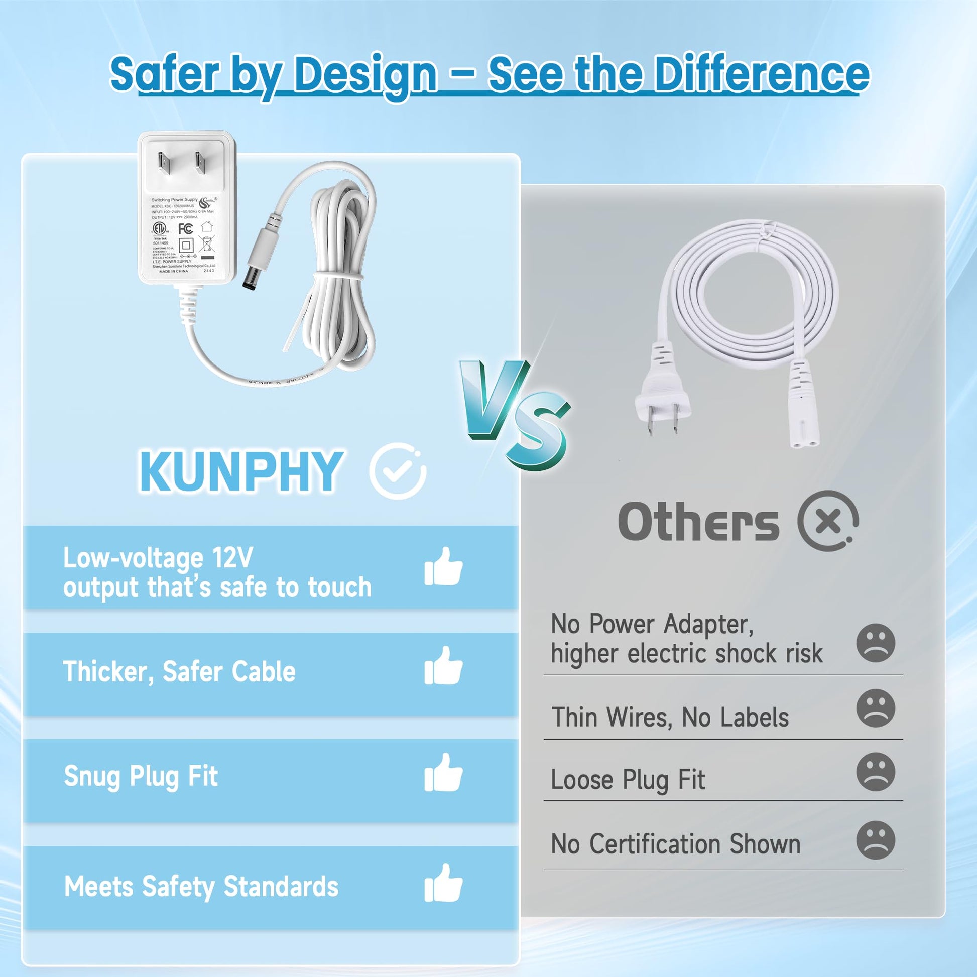 KUNPHY Ultrasonic Jewelry Cleaner, Jewelry Cleaner Machine 12oz 46KHz, Professional Sonic Cleaner with One-Touch Operation, Sonic Cleaner for Rings, Glasses, Jewelry, Dentures White
