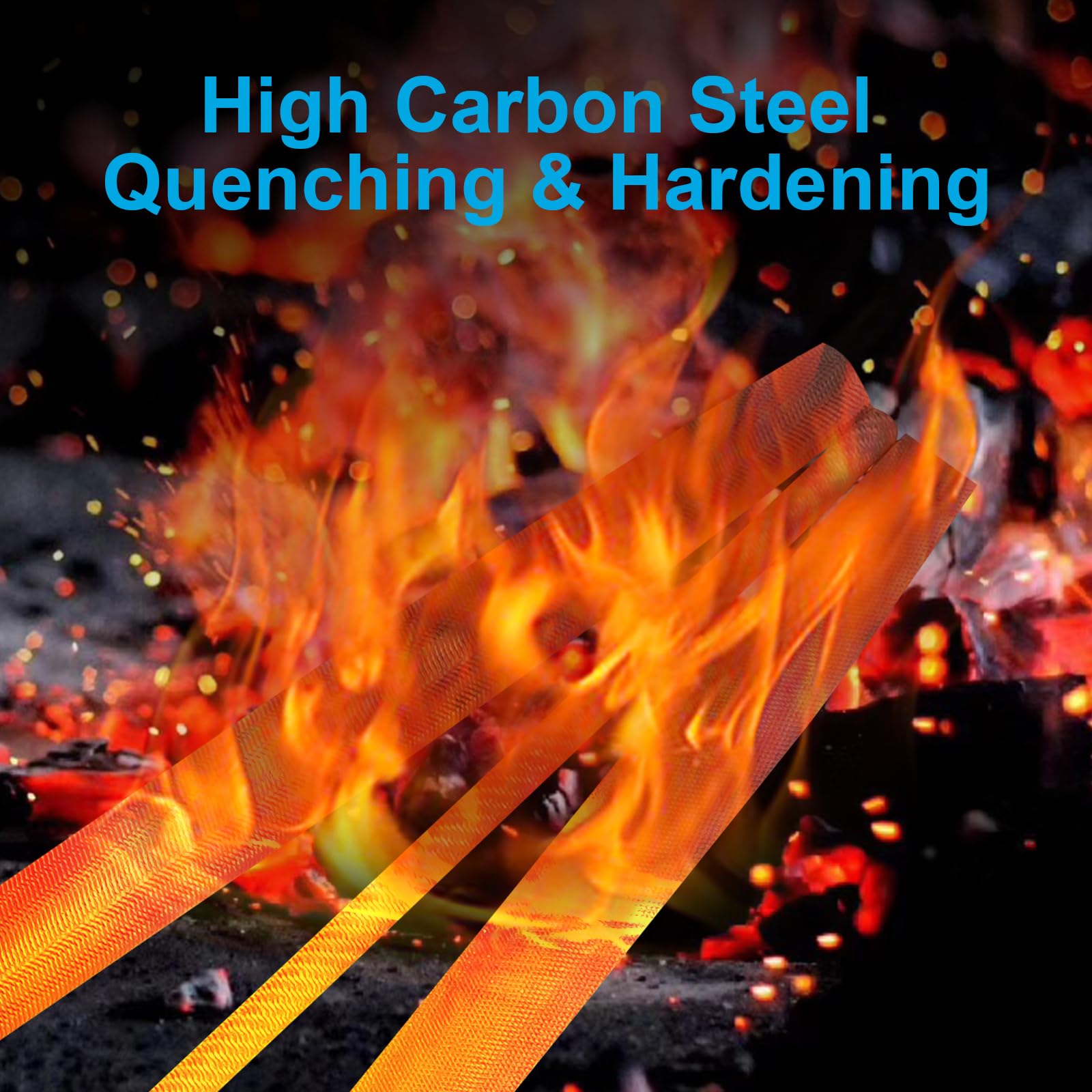 pwkauka 3Pcs Metal File Set, 8-Inch Professional High Carbon Steel Metal File, Includes Flat, Round, Half-Round Metal Files, Durable Hand Files Work for Metal Wood Smoothing Shaping Deburring