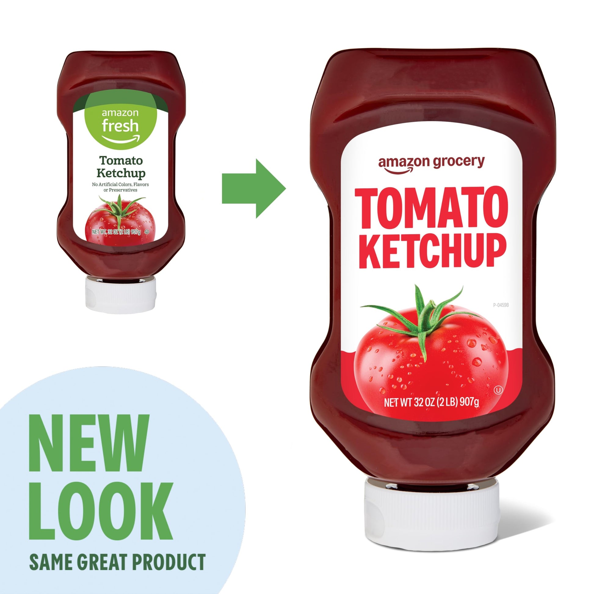 Amazon Grocery, Tomato Ketchup, 32 Oz (Previously Amazon Fresh, Packaging May Vary)